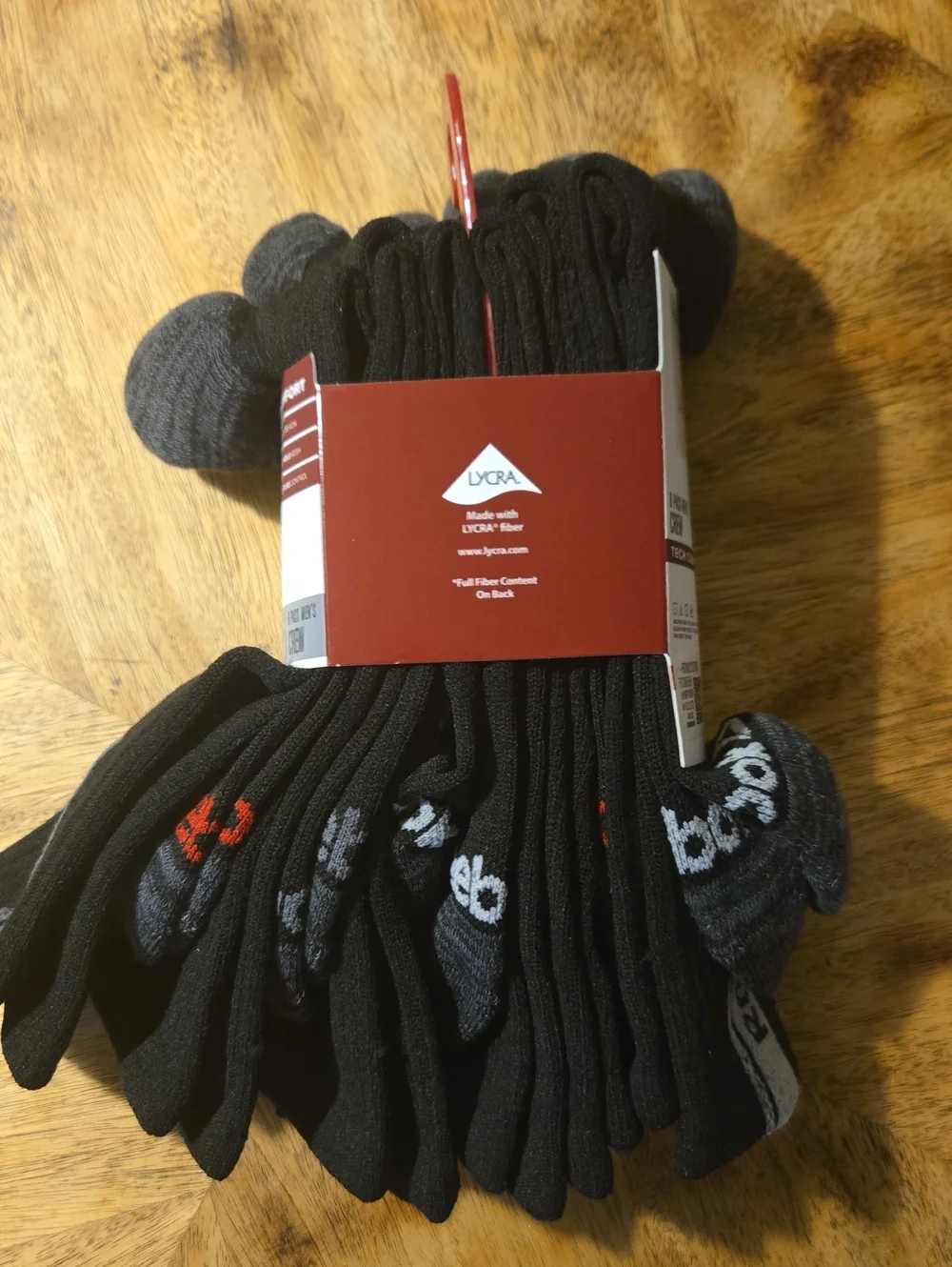 Men's Reebok Boxer Briefs (Medium) And Crew Socks Bundle (6-12.5)